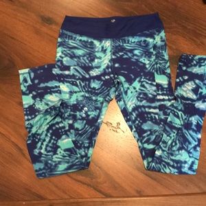Girls blue Vigoss tie-dye leggings